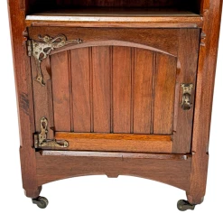 Two Arts & Crafts Nightstands by Gustave Serrurier-Bovy, 1900s